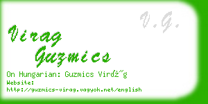 virag guzmics business card